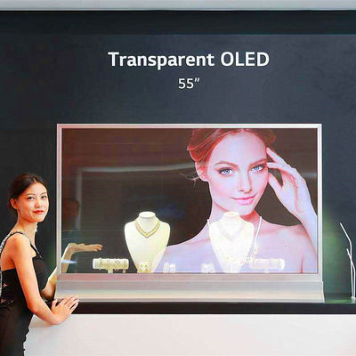 ประเทศจีน ร้านค้าความงามหน้าจอ OLED แบบสัมผัสโปร่งใส / 55 &quot;การแสดงโฆษณา Android ผู้ผลิต