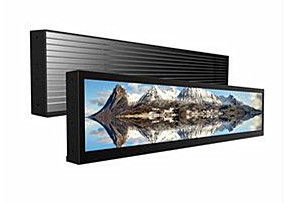 ประเทศจีน แถบแถบป้ายดิจิตอล LCD / ยืดหน้าจอ LCD รองรับวิดีโอ Full HD 1080p ผู้ผลิต