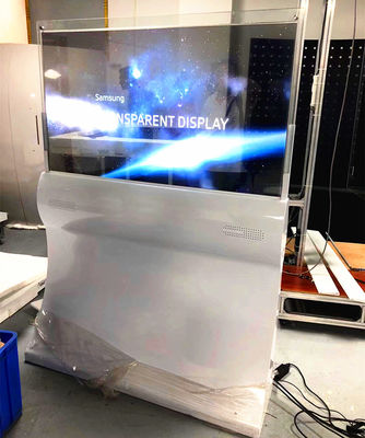 ประเทศจีน จอแสดงผล OLED ที่มีความยืดหยุ่นโปร่งใสในร่ม / จอแสดงผลโฆษณา Multi Touch ผู้ผลิต