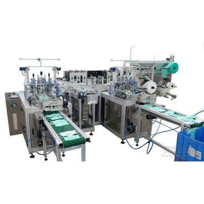 ประเทศจีน Fast N95 Face Mask Machine, เครื่องมาร์คหน้า 100 ~ 120 ชิ้น / นาที ผู้ผลิต