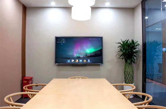 Dual OS Android Windows System กระดานไวท์บอร์ดแบบโต้ตอบอัจฉริยะ 3840 X 2160