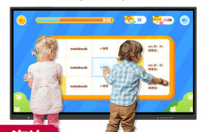 IR Interactive Touch Screen สมาร์ทบอร์ดตั้งพื้น 100 